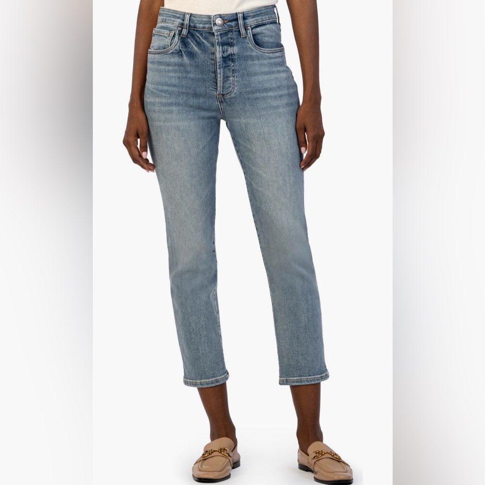 Kut from the Kloth Elizabeth Crop Straight Leg Jeans
